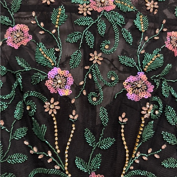 NWT | Mac Duggal 67870 Beaded Illusion High Neck Trumpet Gown Size 4 - Picture 10 of 14